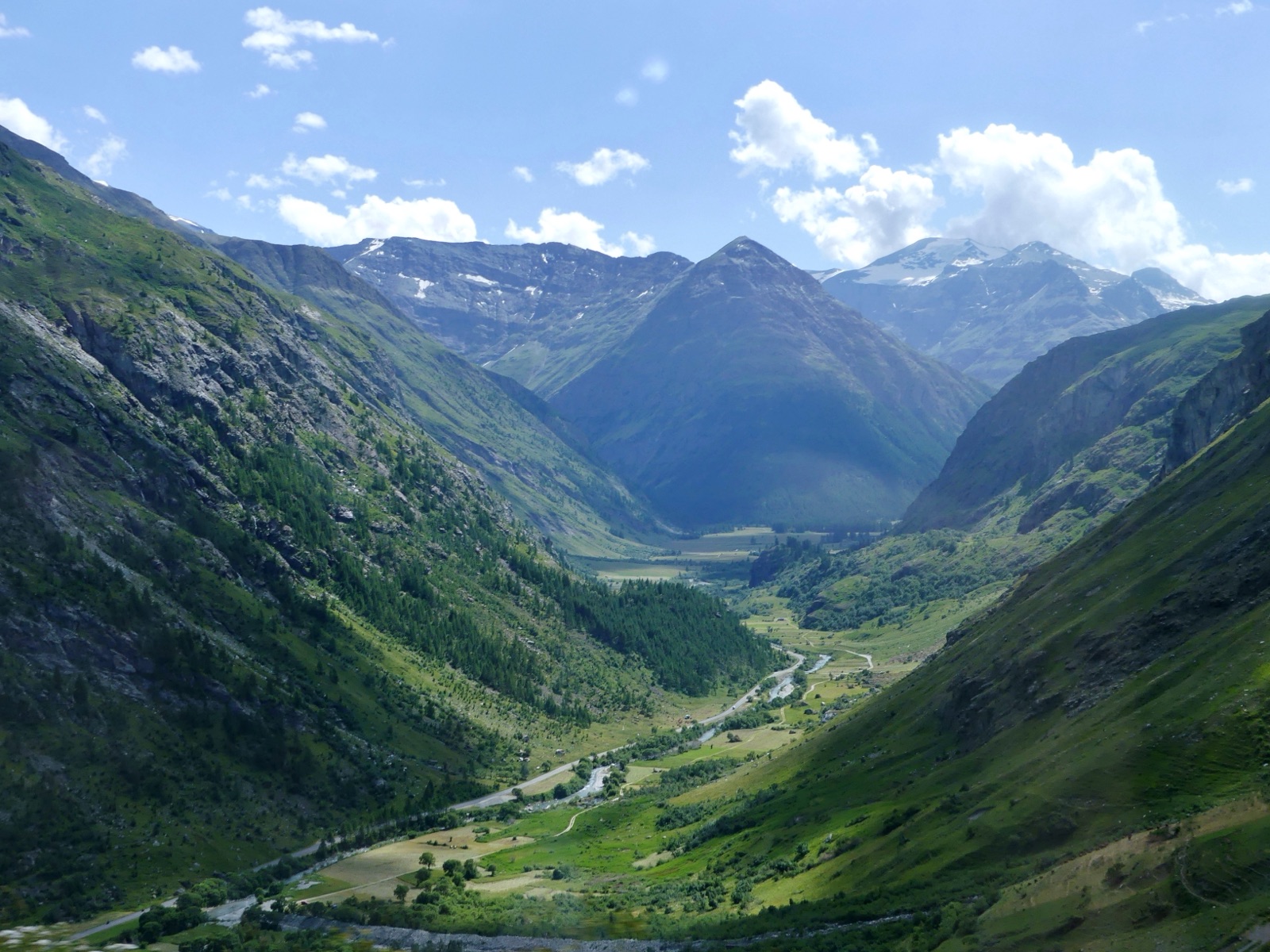 The Haute-Maurienne valley from the Col de l'Iseran road