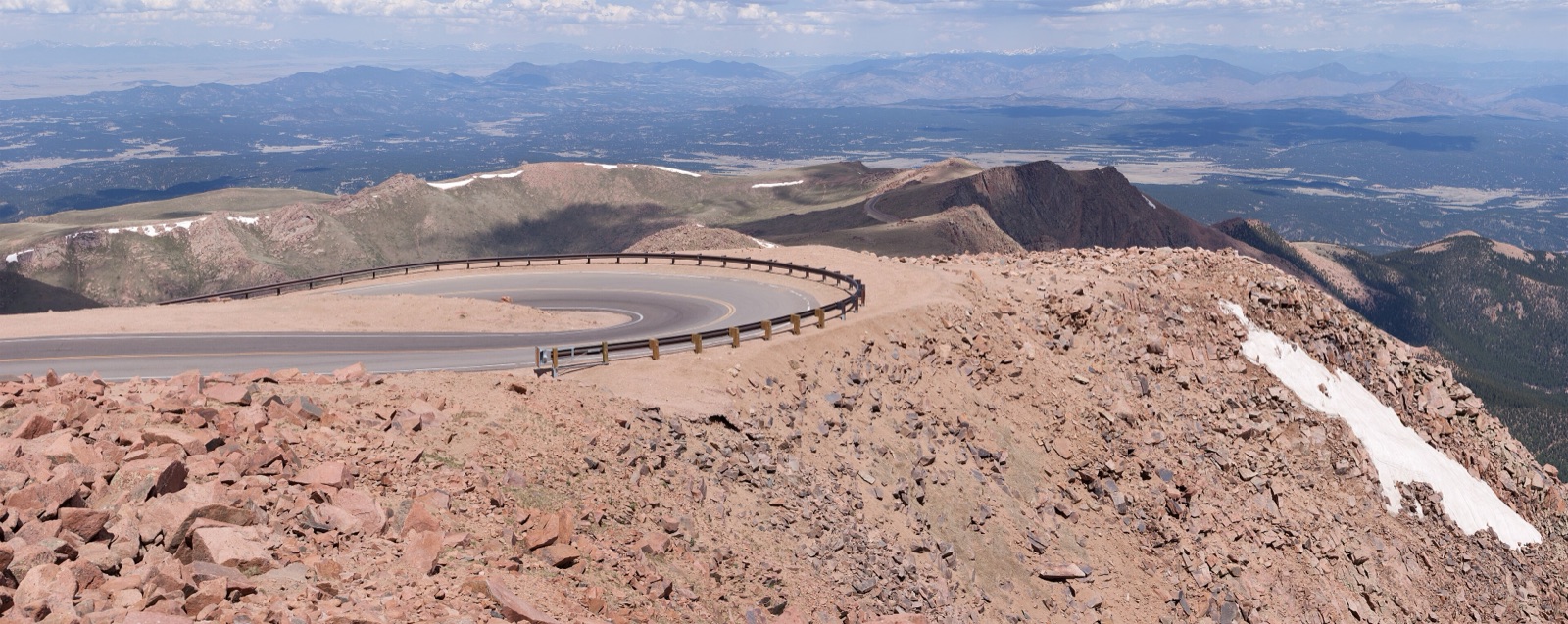Switchbacks on the upper Pikes Peak Highway